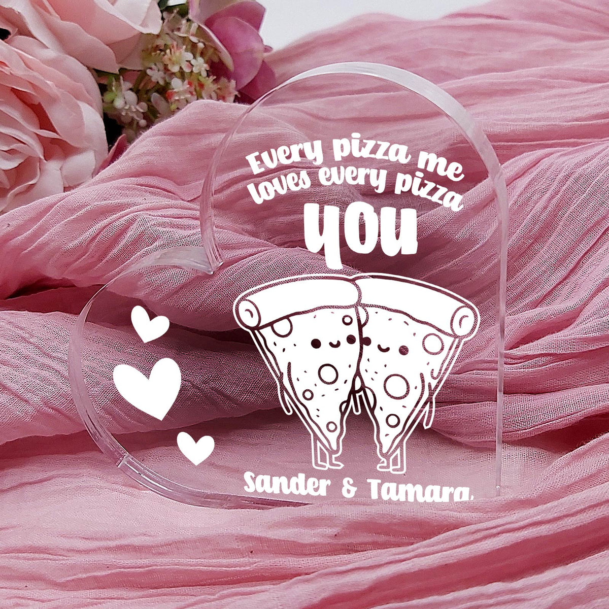 Every pizza me - Plexi Glas Hart - Bella Mia