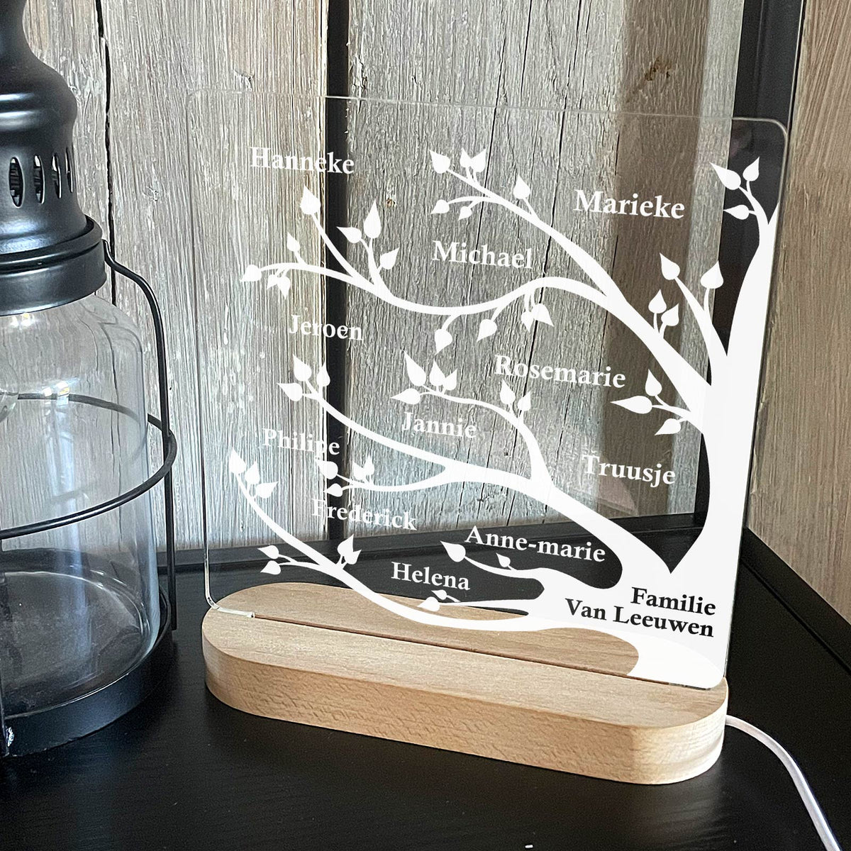 Familie Boom Op Ledampje - Bella Mia