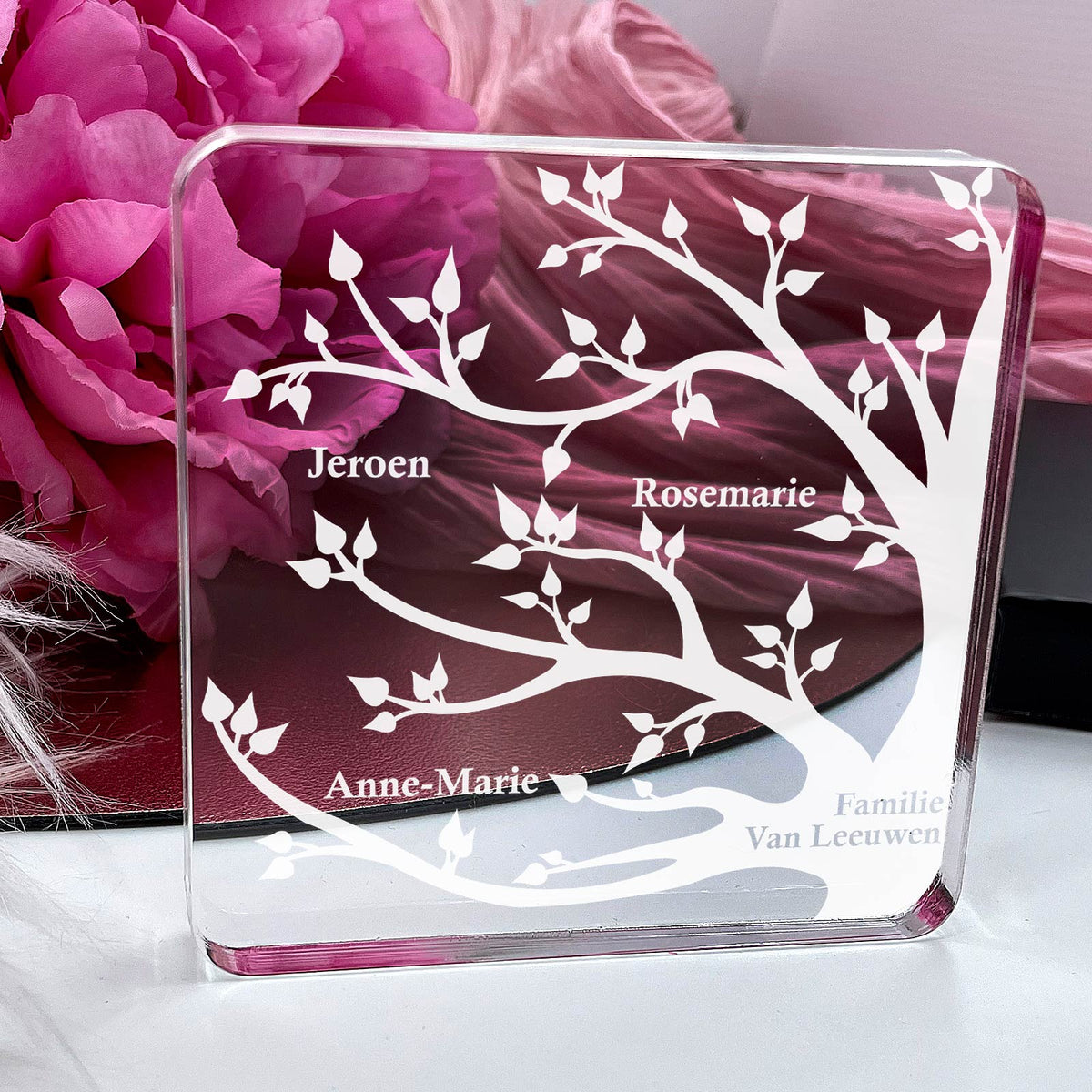 Familie Boom Op Plexi Glas - Bella Mia