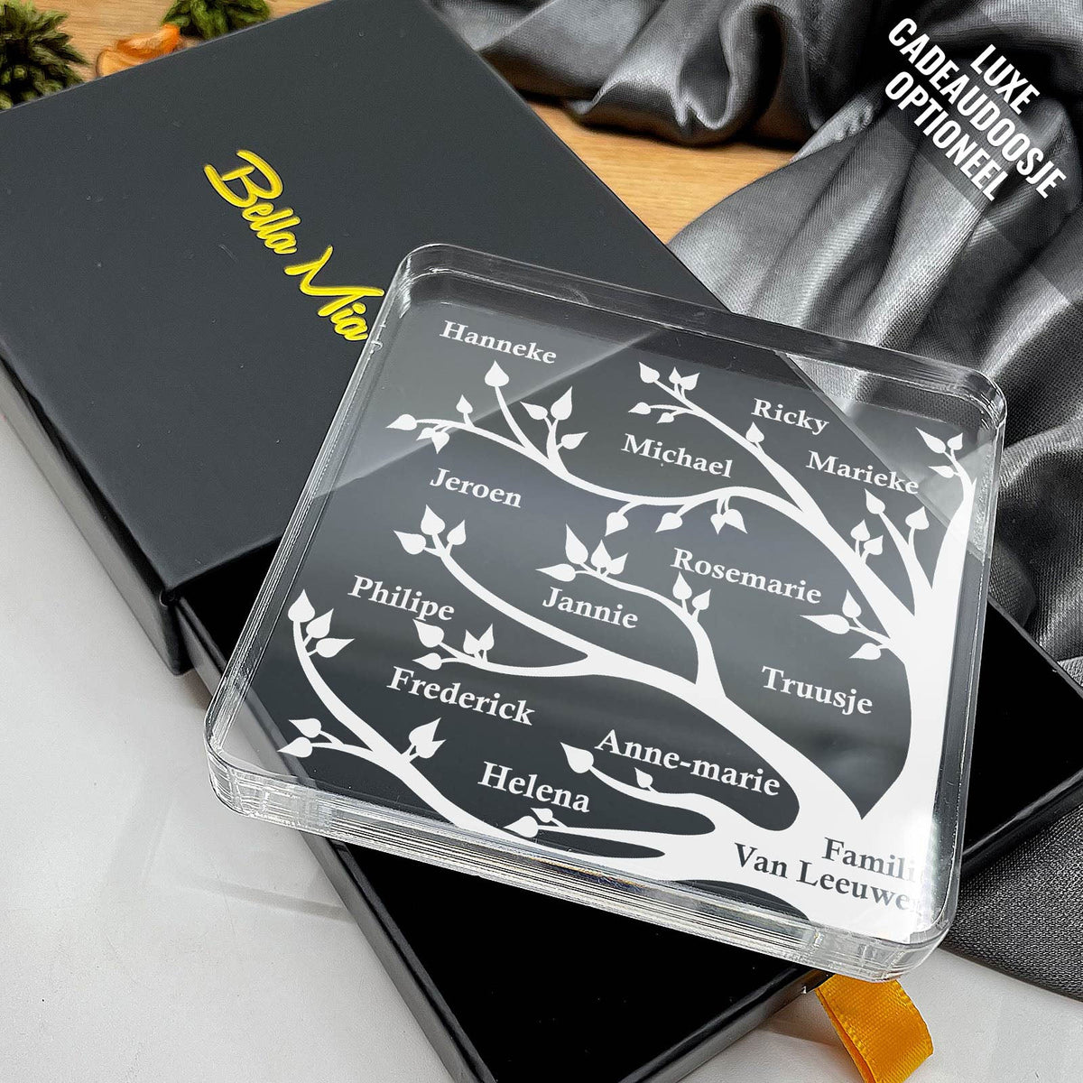 Familie Boom Op Plexi Glas - Bella Mia