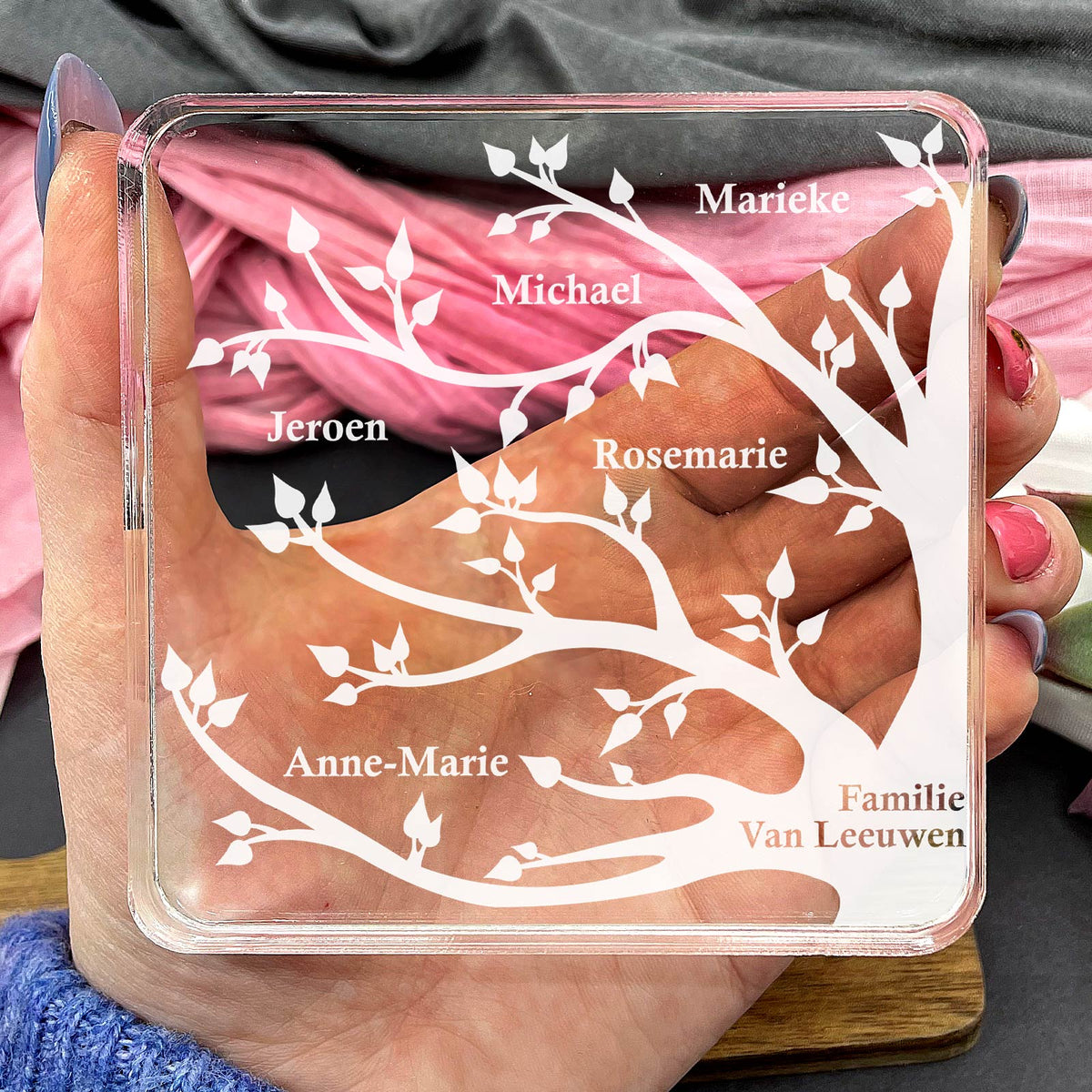 Familie Boom Op Plexi Glas - Bella Mia