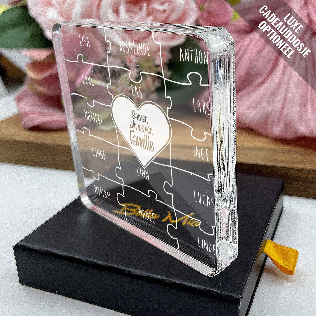 Familie Puzzel van Plexi Glas - Bella Mia