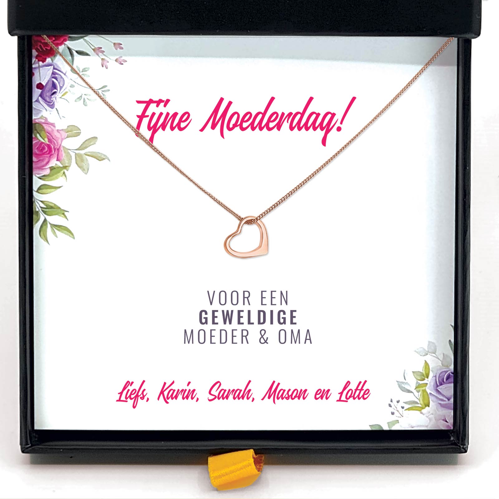 Fijne Moederdag Moeder & Oma Ketting - Bella Mia