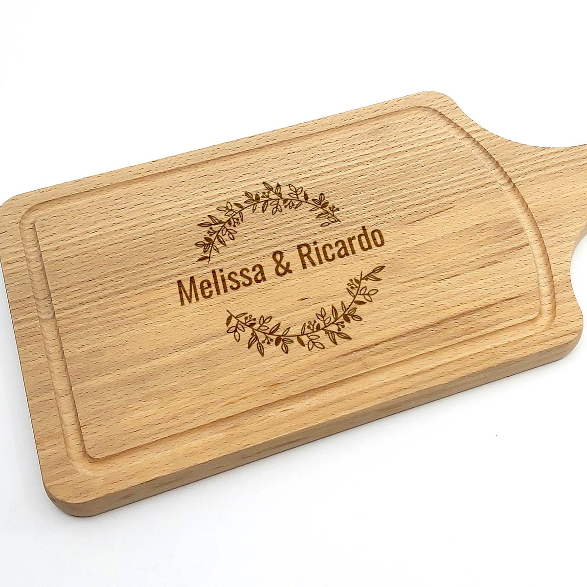 Flower Met Twee Namen Snijplank - Bella Mia