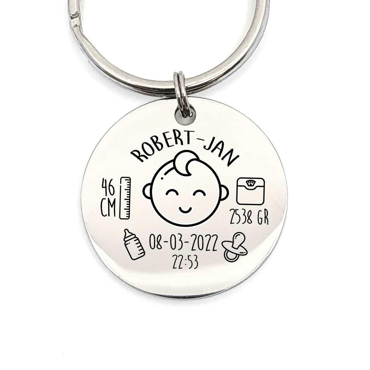 Geboorte Sleutelhanger (Jongen) - Bella Mia