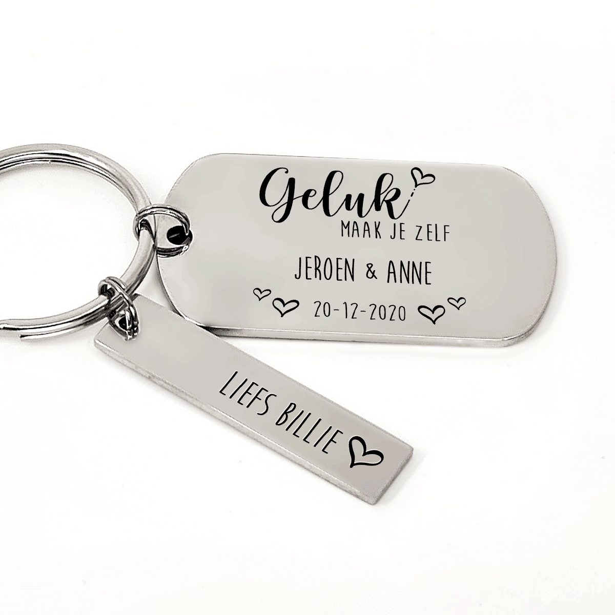 Geluk Maak Je Zelf Sleutelhanger - Bella Mia