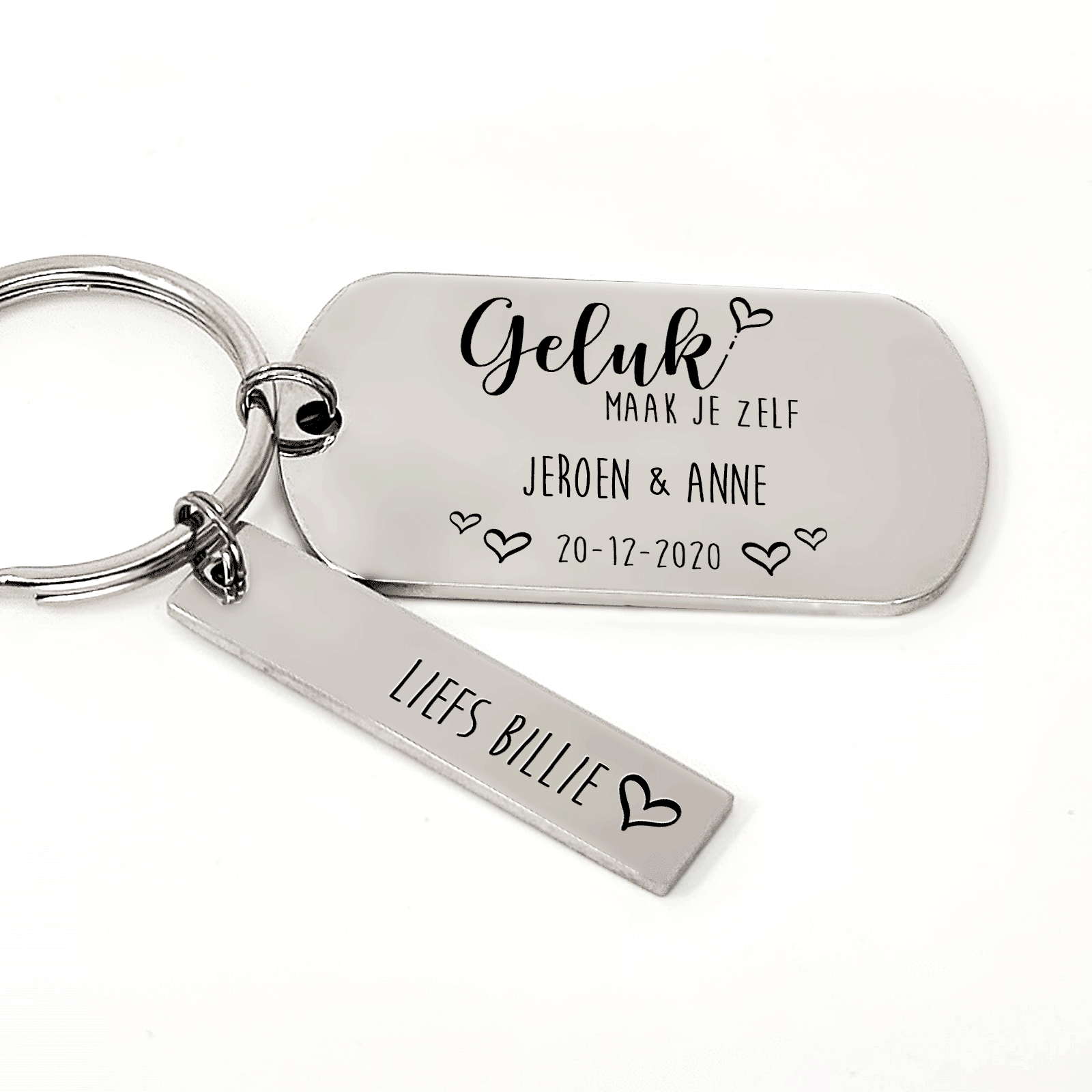 Geluk Maak Je Zelf Sleutelhanger - Bella Mia