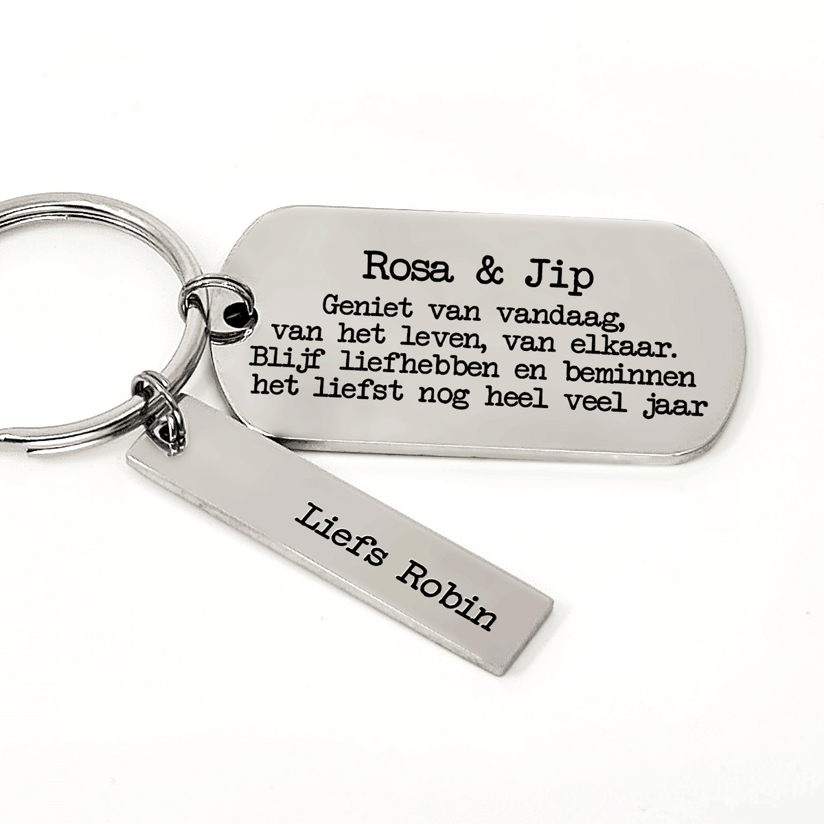 Geniet Van Vandaag Custom Sleutelhanger - Bella Mia