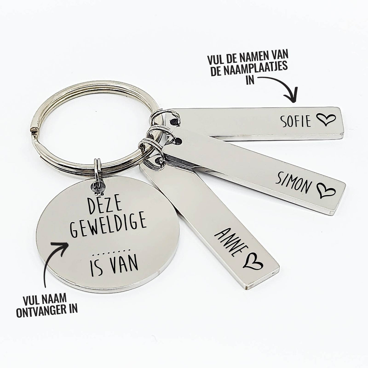 Gepersonaliseerde Sleutelhanger - Bella Mia