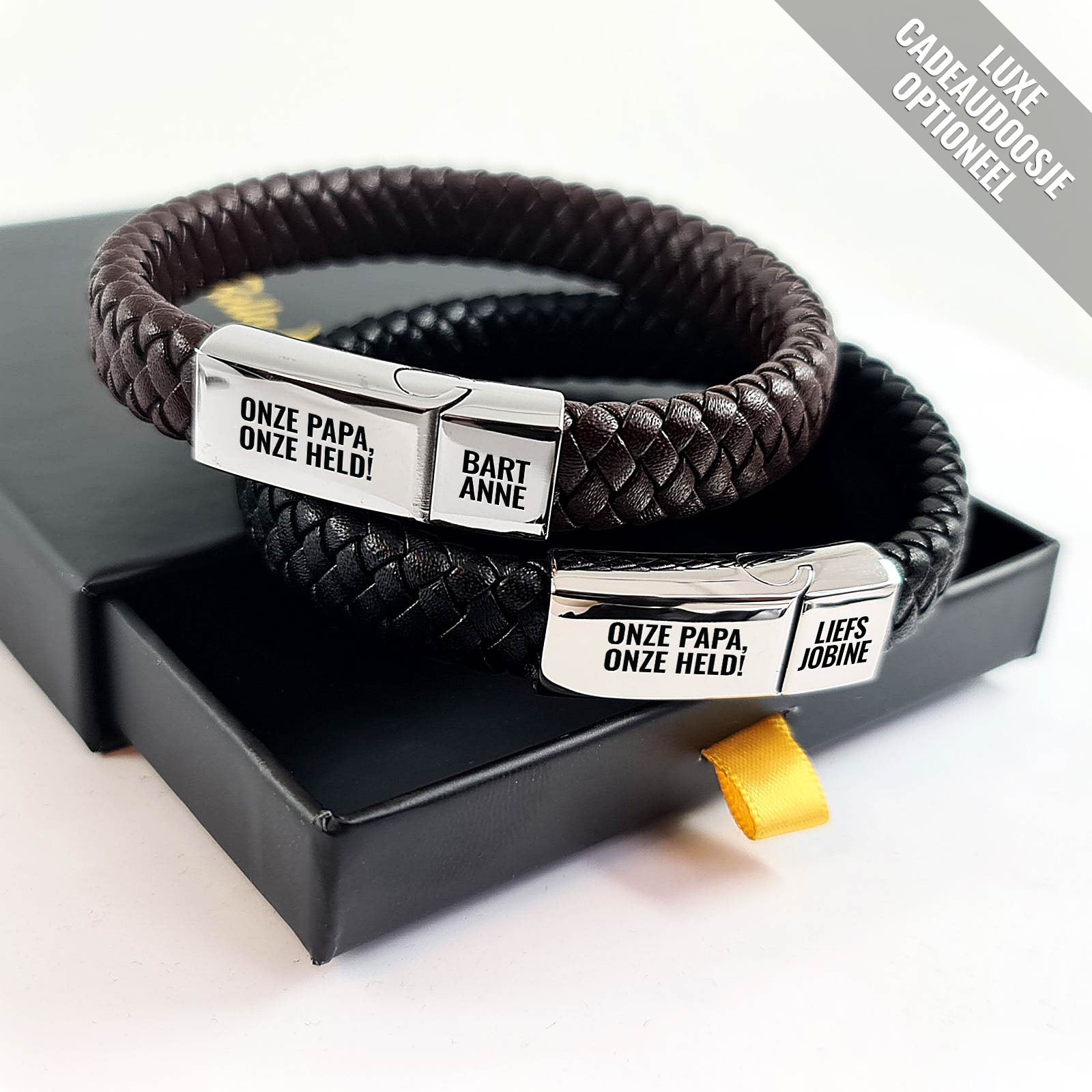 Gepersonaliseerde Trots op Papa / Opa Armband - Bella Mia