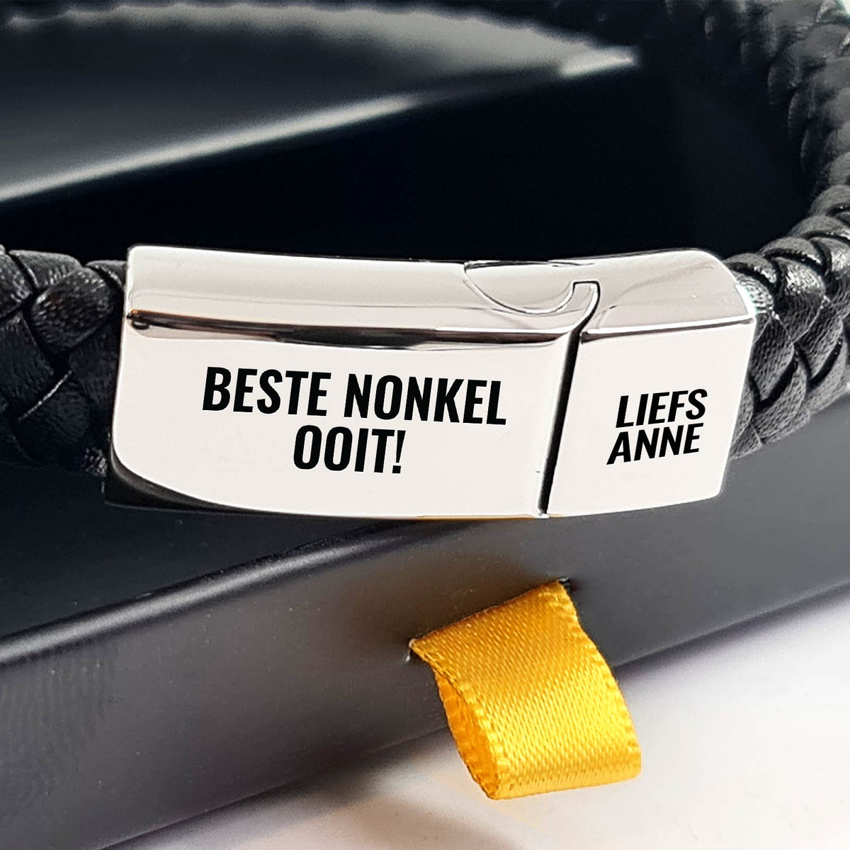 Gepersonaliseerde Vaderdagsarmband! - Bella Mia