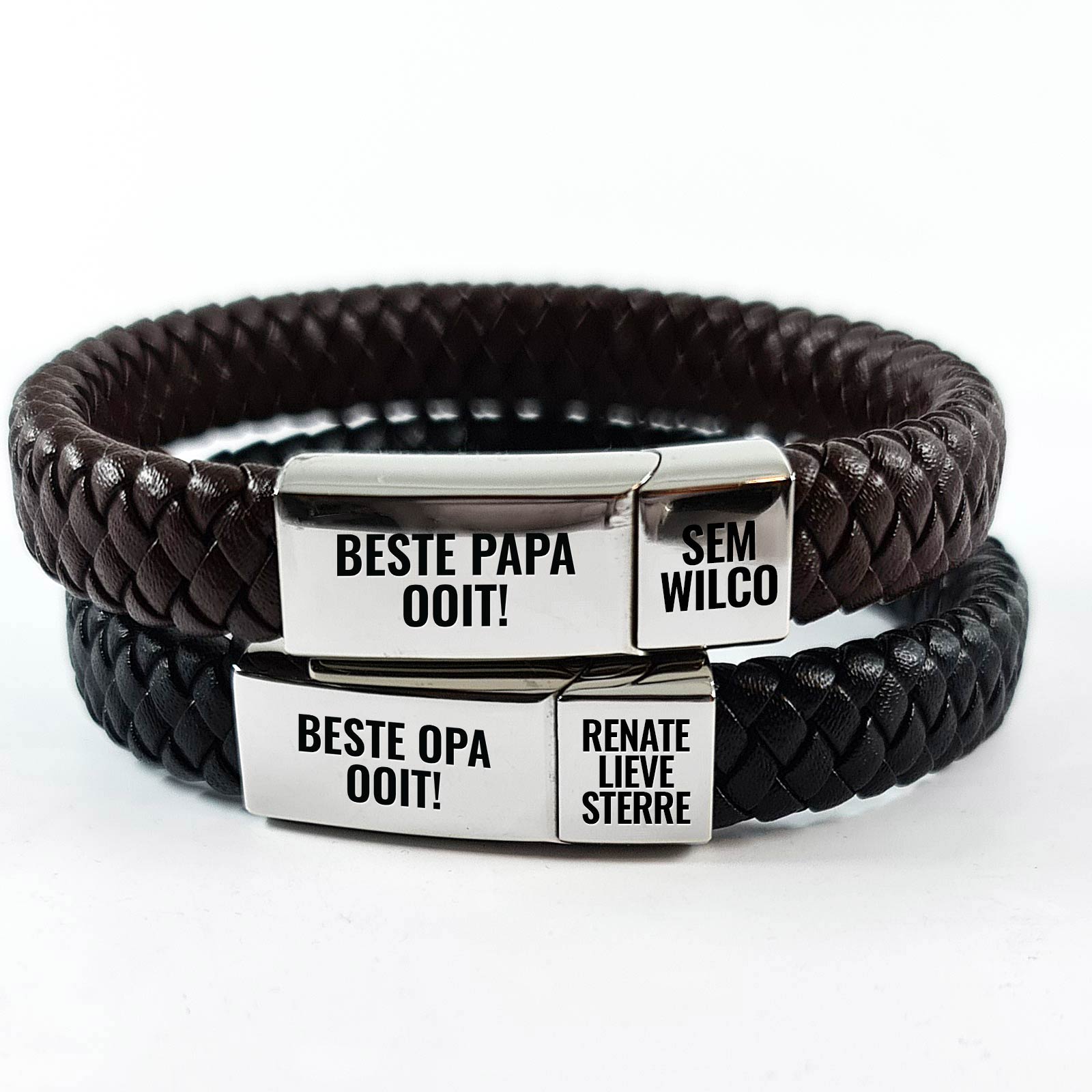 Gepersonaliseerde Vaderdagsarmband! - Bella Mia