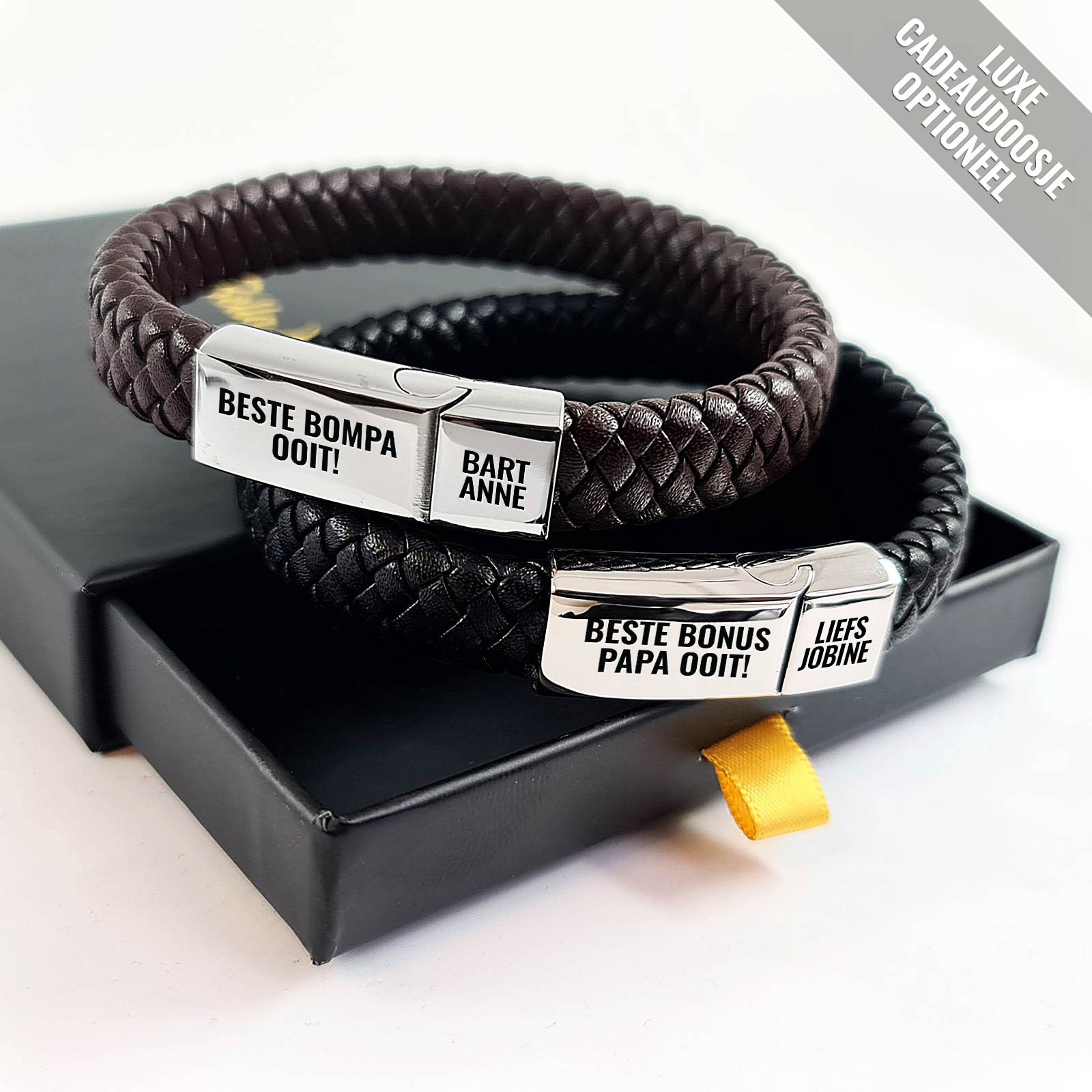 Gepersonaliseerde Vaderdagsarmband! - Bella Mia