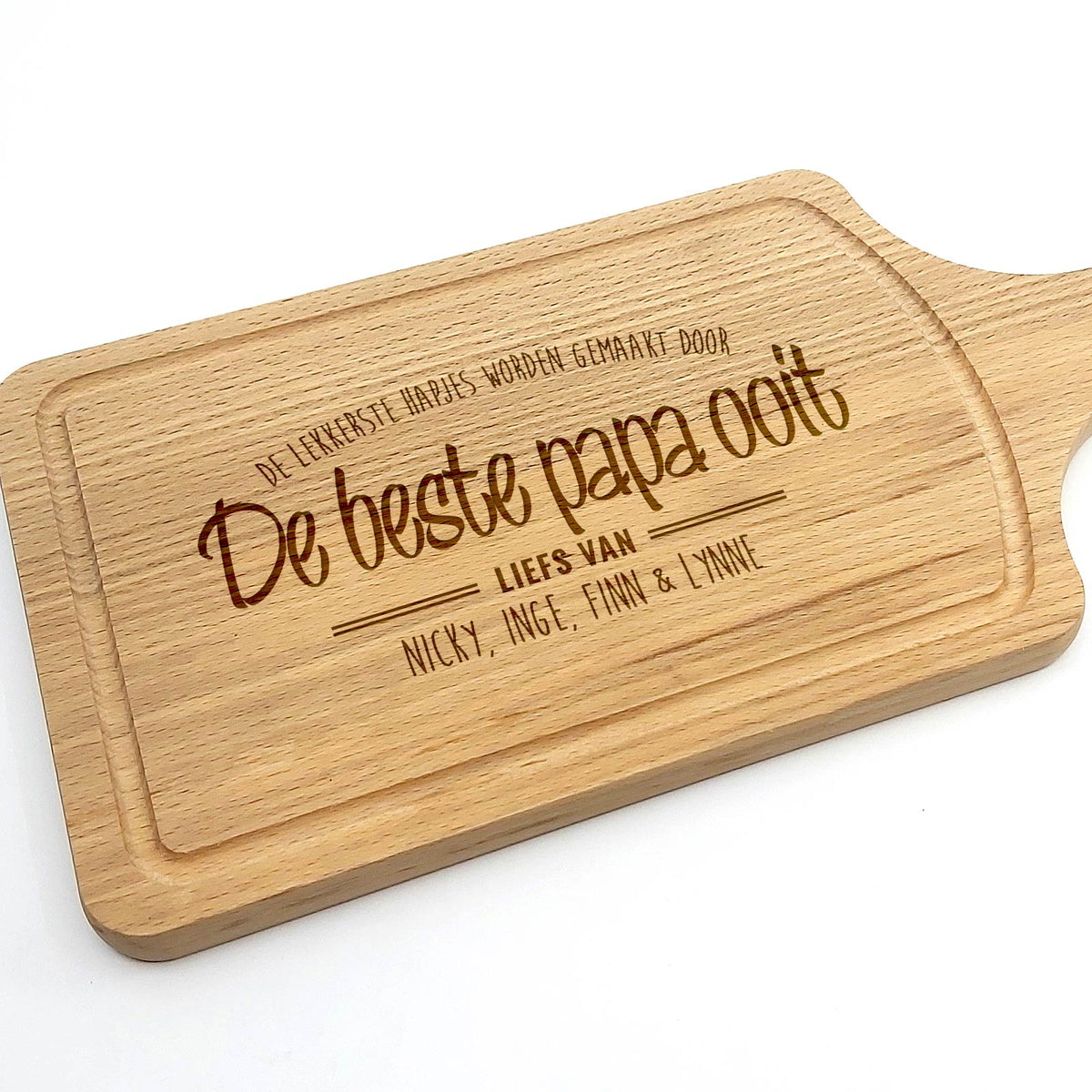 Gespersonaliseerde Borrelplank Voor Vaderdag - Bella Mia