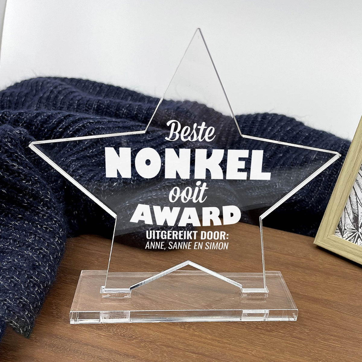 Gespersonaliseerde vaderdagsaward - Bella Mia