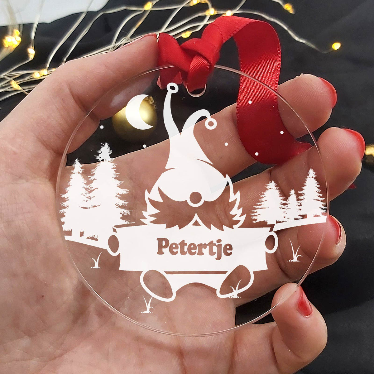 Gnomes! Plexiglas Kerstbal - Bella Mia