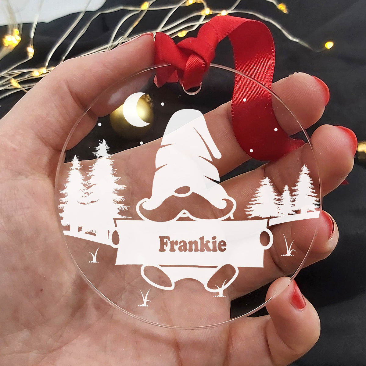 Gnomes! Plexiglas Kerstbal - Bella Mia