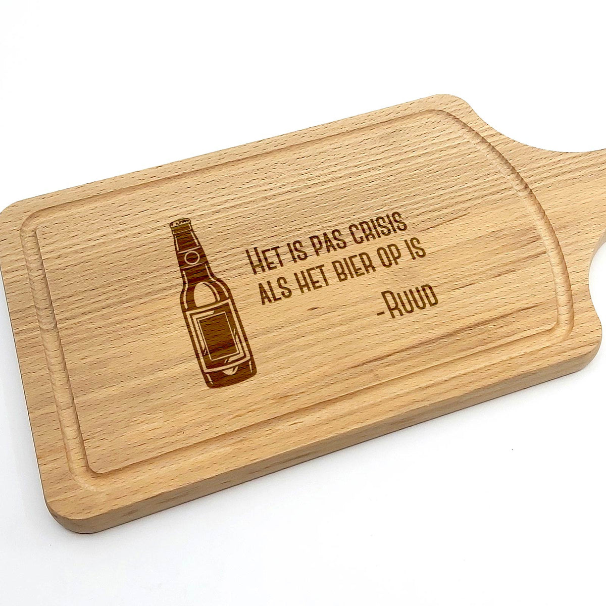 Het Is Pas Crisis Als Het Bier Op Is Snijplank - Bella Mia