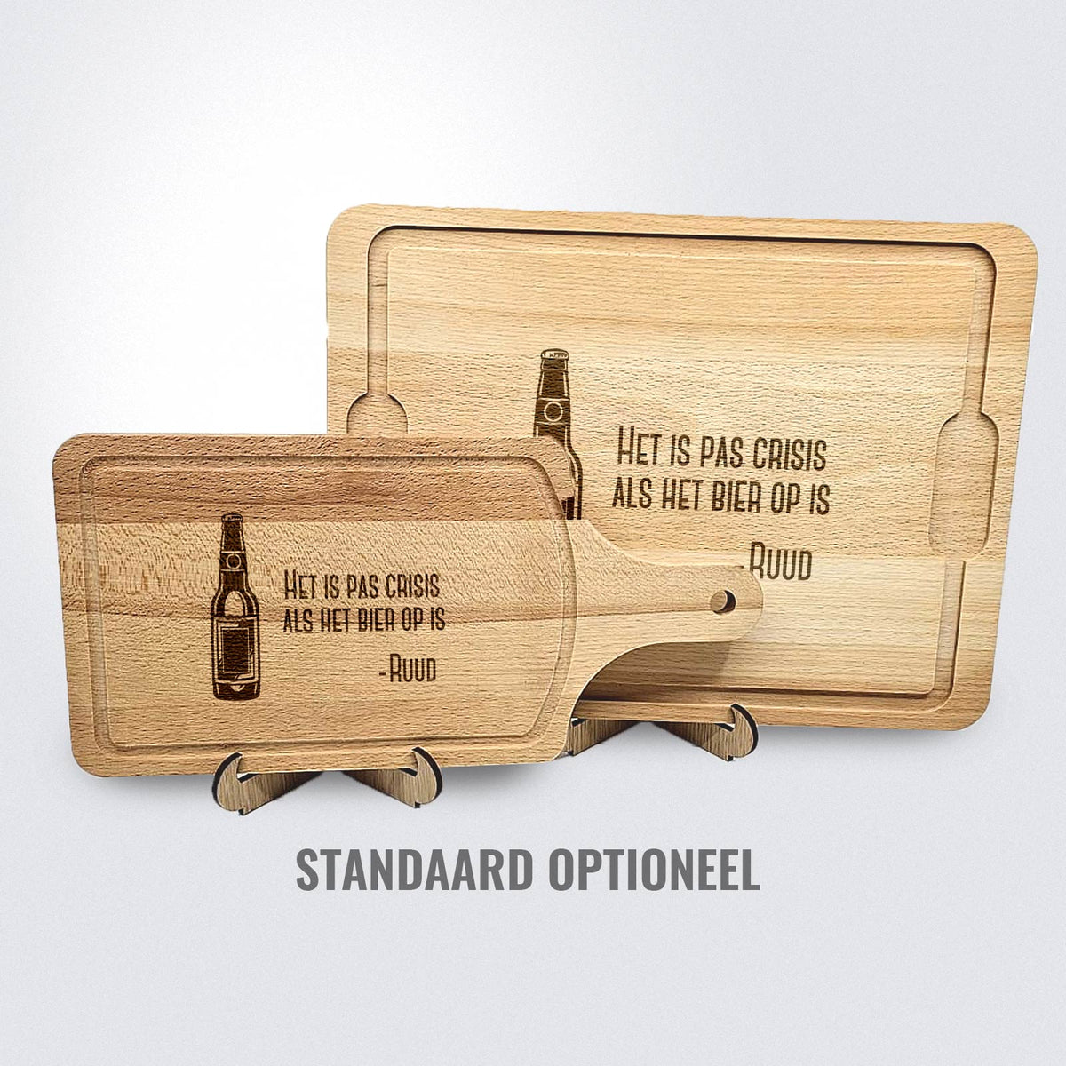 Het Is Pas Crisis Als Het Bier Op Is Snijplank - Bella Mia