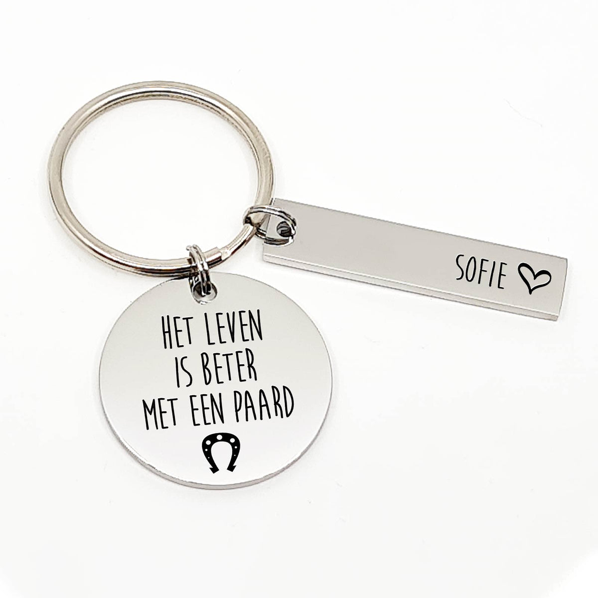 Het Leven Is Beter Met Een Paard Sleutelhanger - Bella Mia