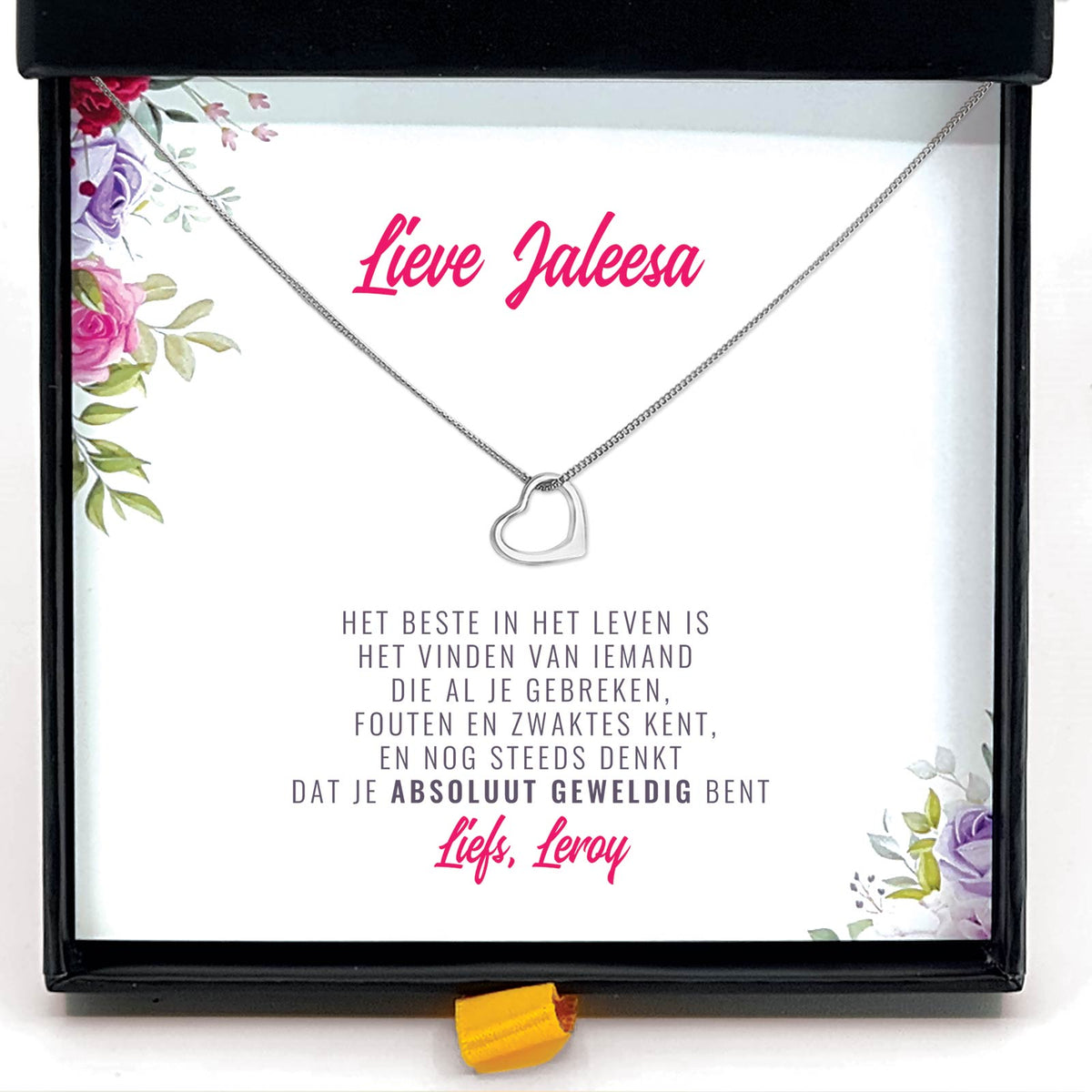 Het Vinden Van Iemand Die Al Je Gebreken, Fouten en Zwaktes Kent Ketting - Bella Mia