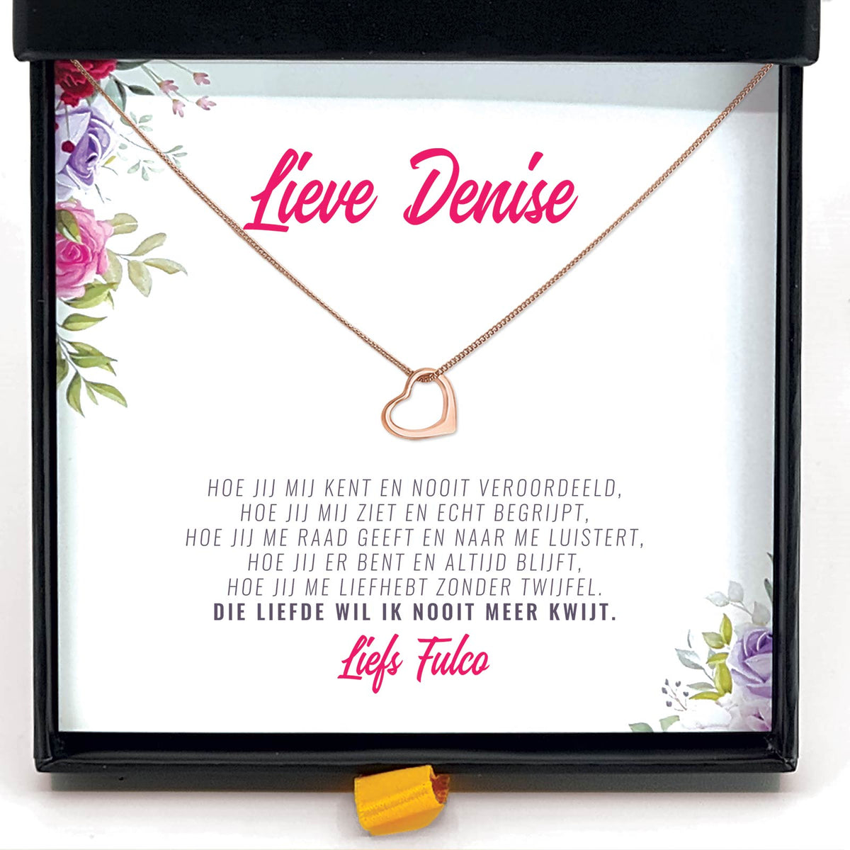 Hoe Jij Mij Kent... Ketting - Bella Mia