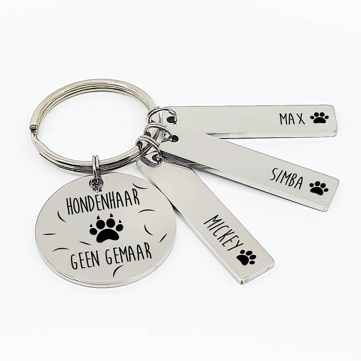 Hondenhaar Geen Gemaar Sleutelhanger - Bella Mia