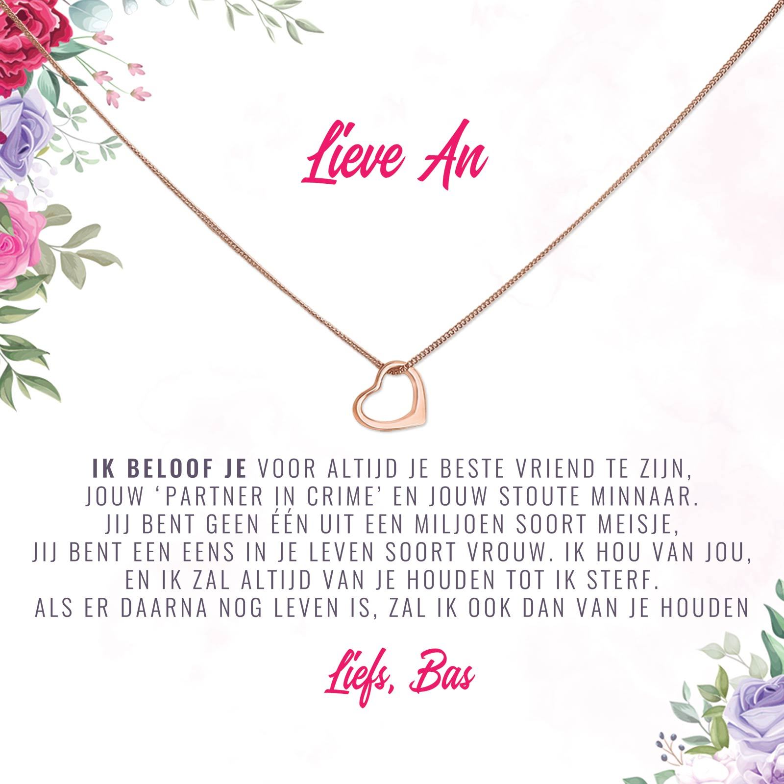 Ik Beloof Je Voor Altijd Je Beste Vriend Te Zijn Ketting - Bella Mia