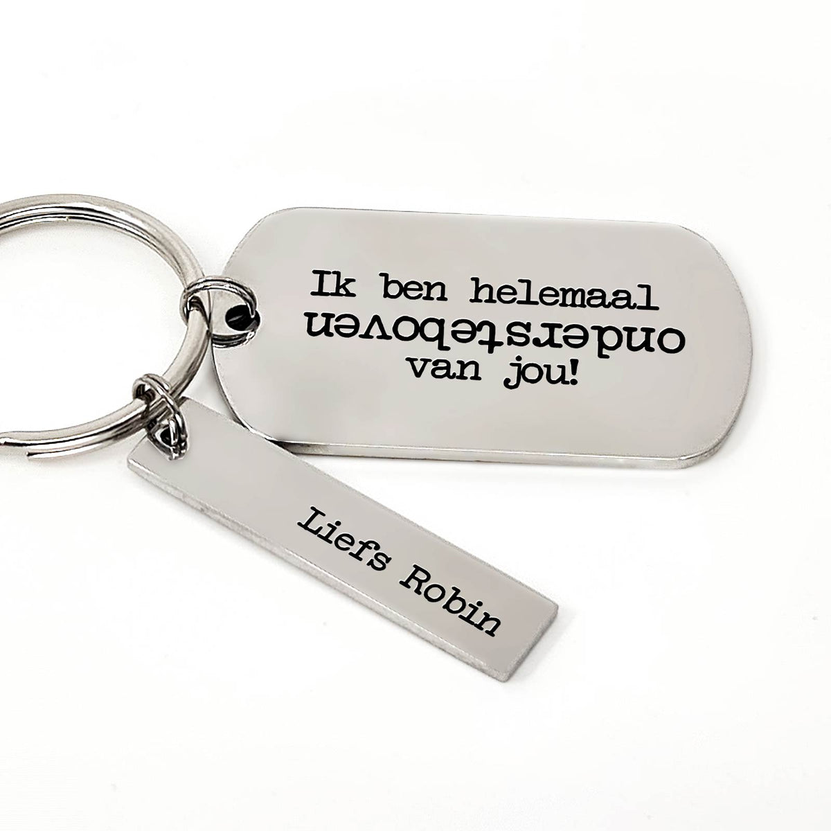 Ik Ben Helemaal Ondersteboven Van Jou Sleutelhanger - Bella Mia