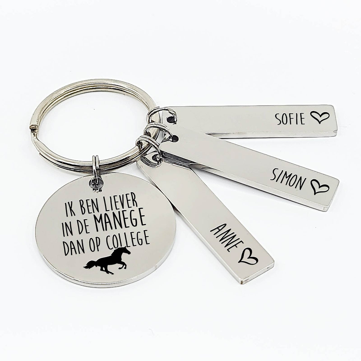 Ik Ben Liever Op De Manege Sleutelhanger - Bella Mia