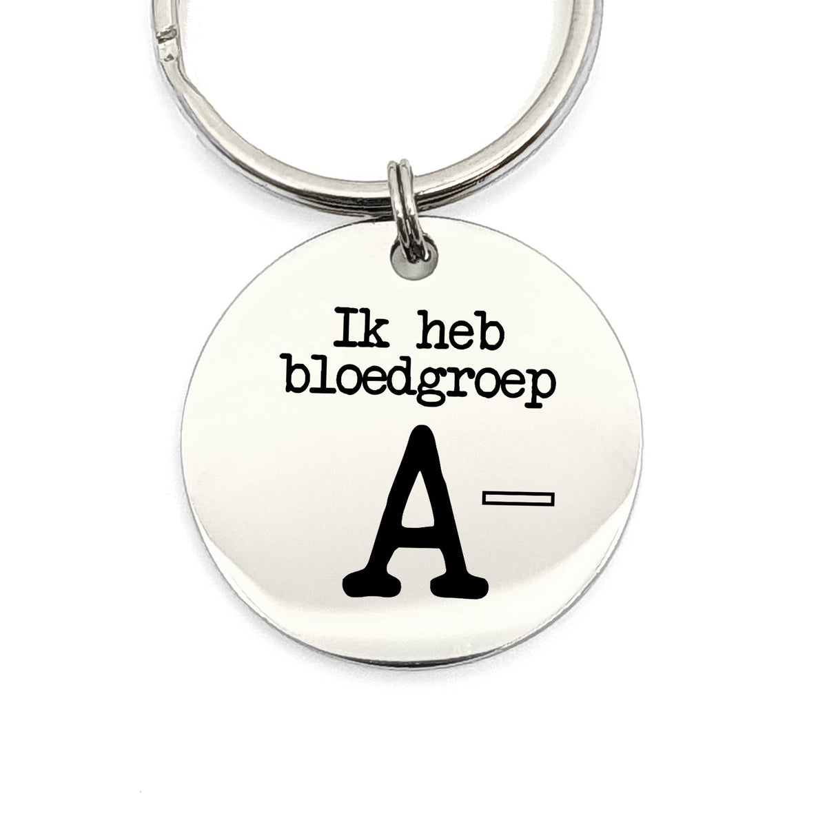 Ik Heb Bloedgroep A- Sleutelhanger - Bella Mia