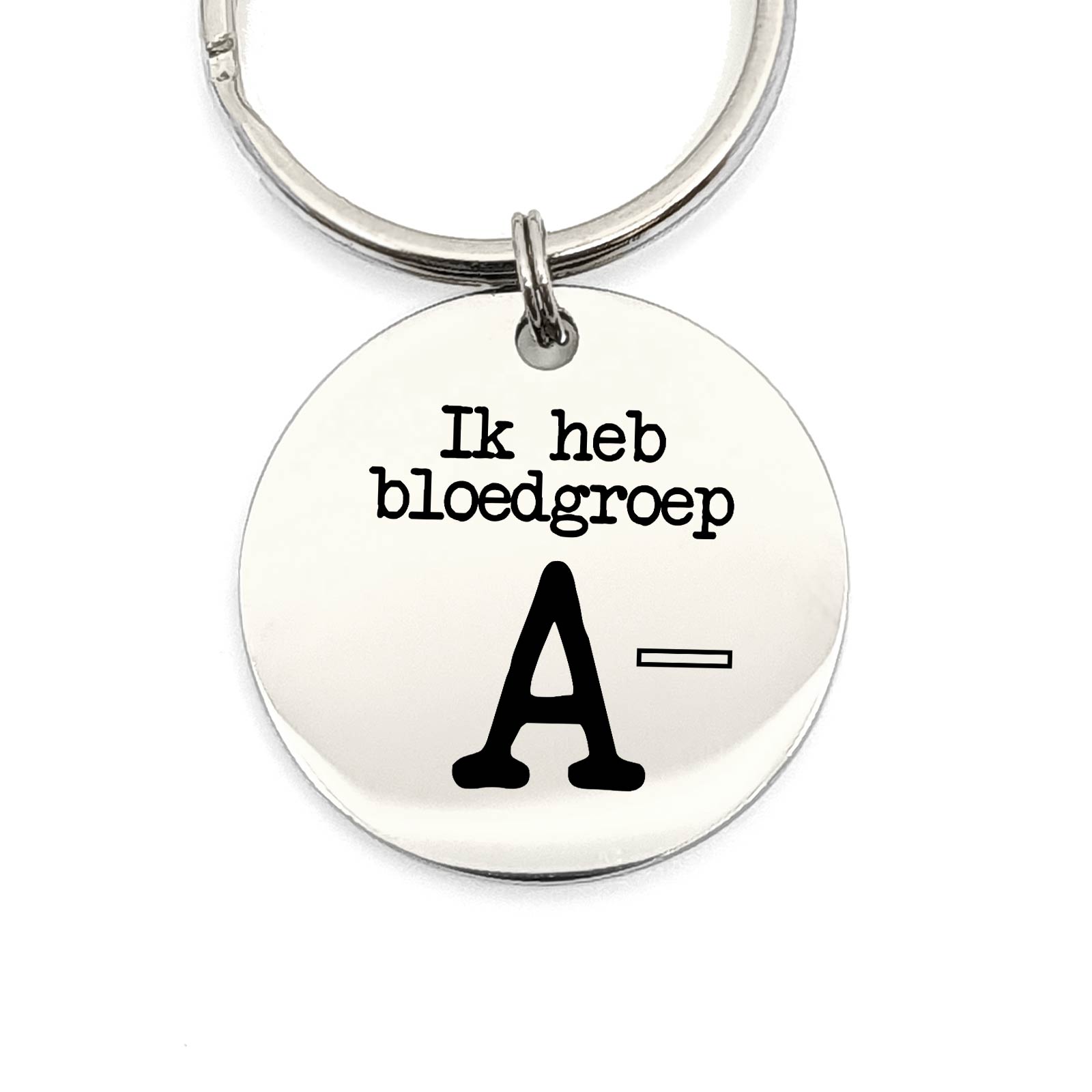 Ik Heb Bloedgroep A- Sleutelhanger - Bella Mia