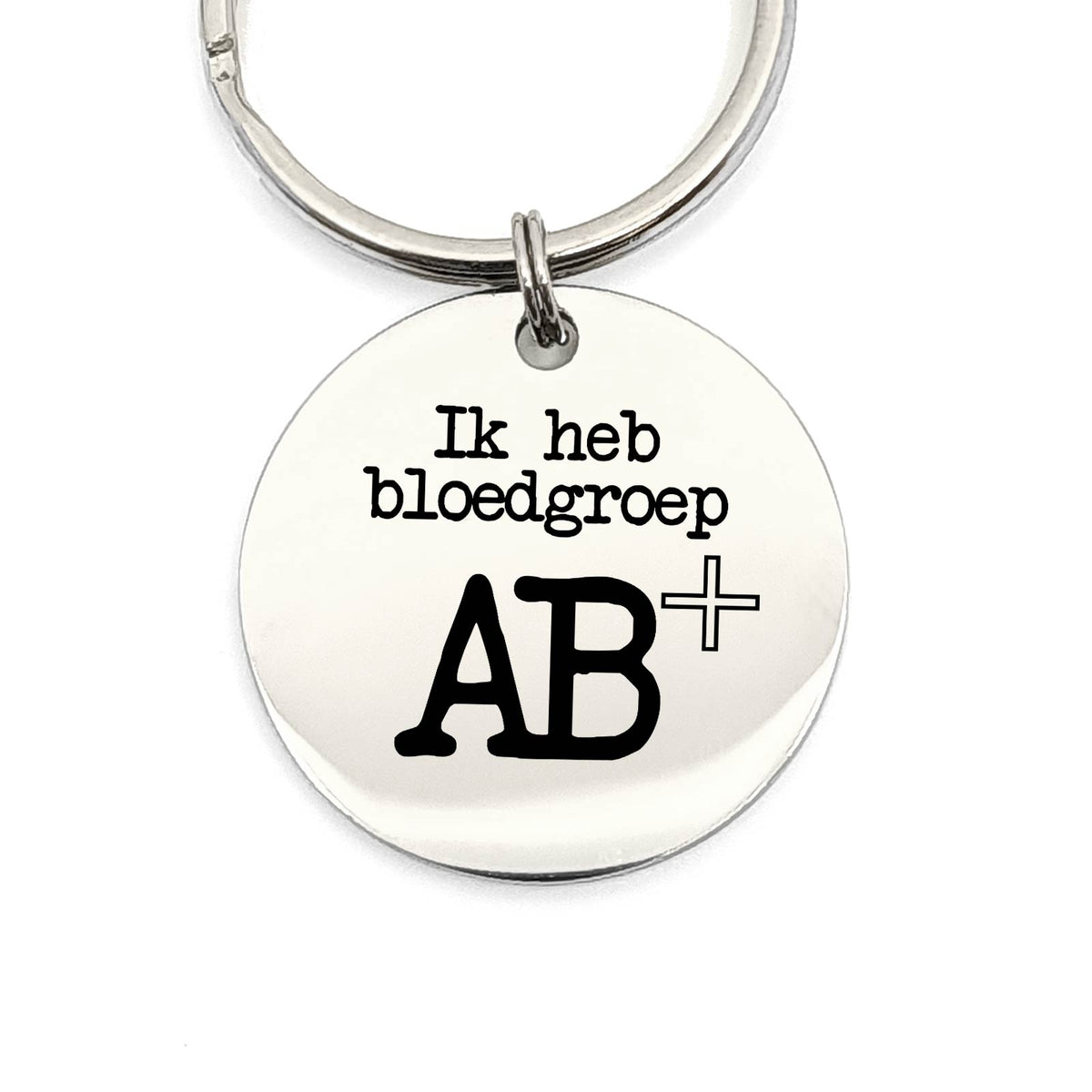 Ik Heb Bloedgroep AB+ Sleutelhanger - Bella Mia