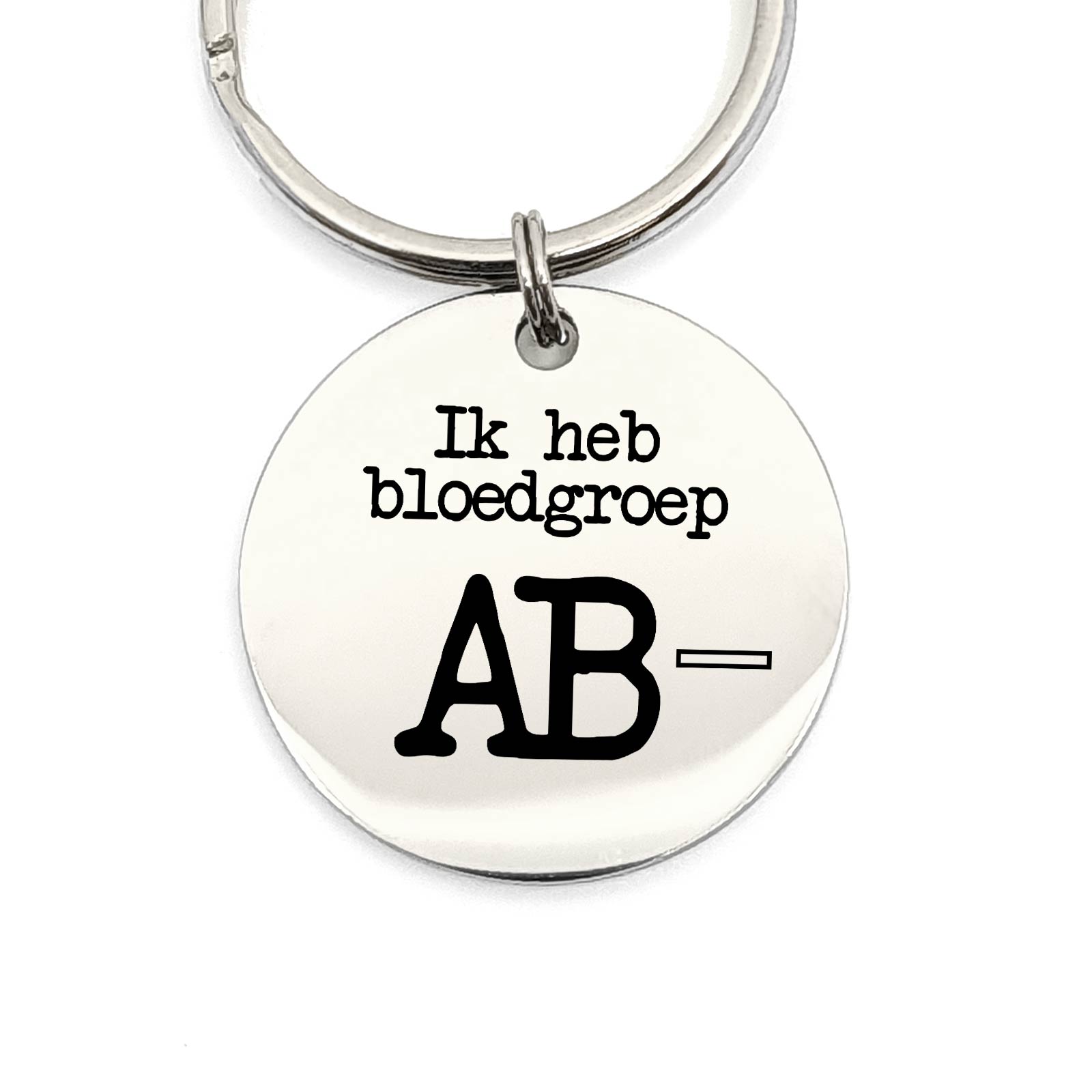 Ik Heb Bloedgroep AB- Sleutelhanger - Bella Mia