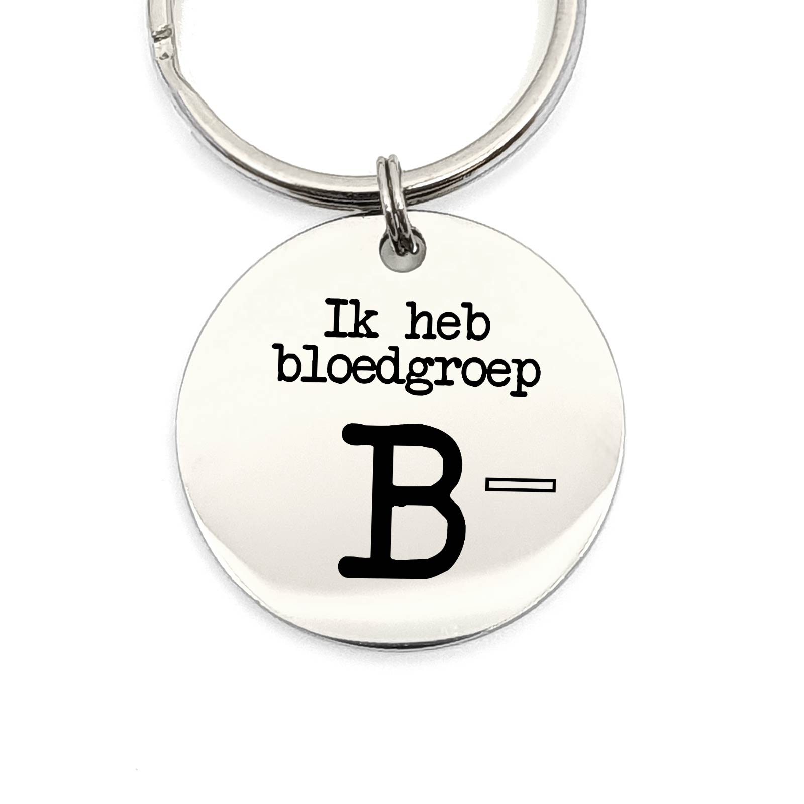 Ik Heb Bloedgroep B- Sleutelhanger - Bella Mia