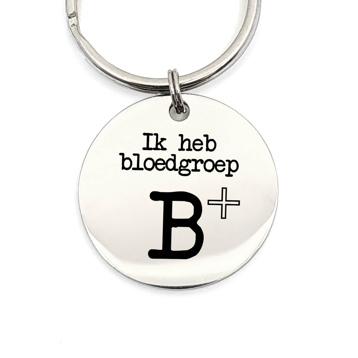 Ik Heb Bloedgroep B+ Sleutelhanger - Bella Mia