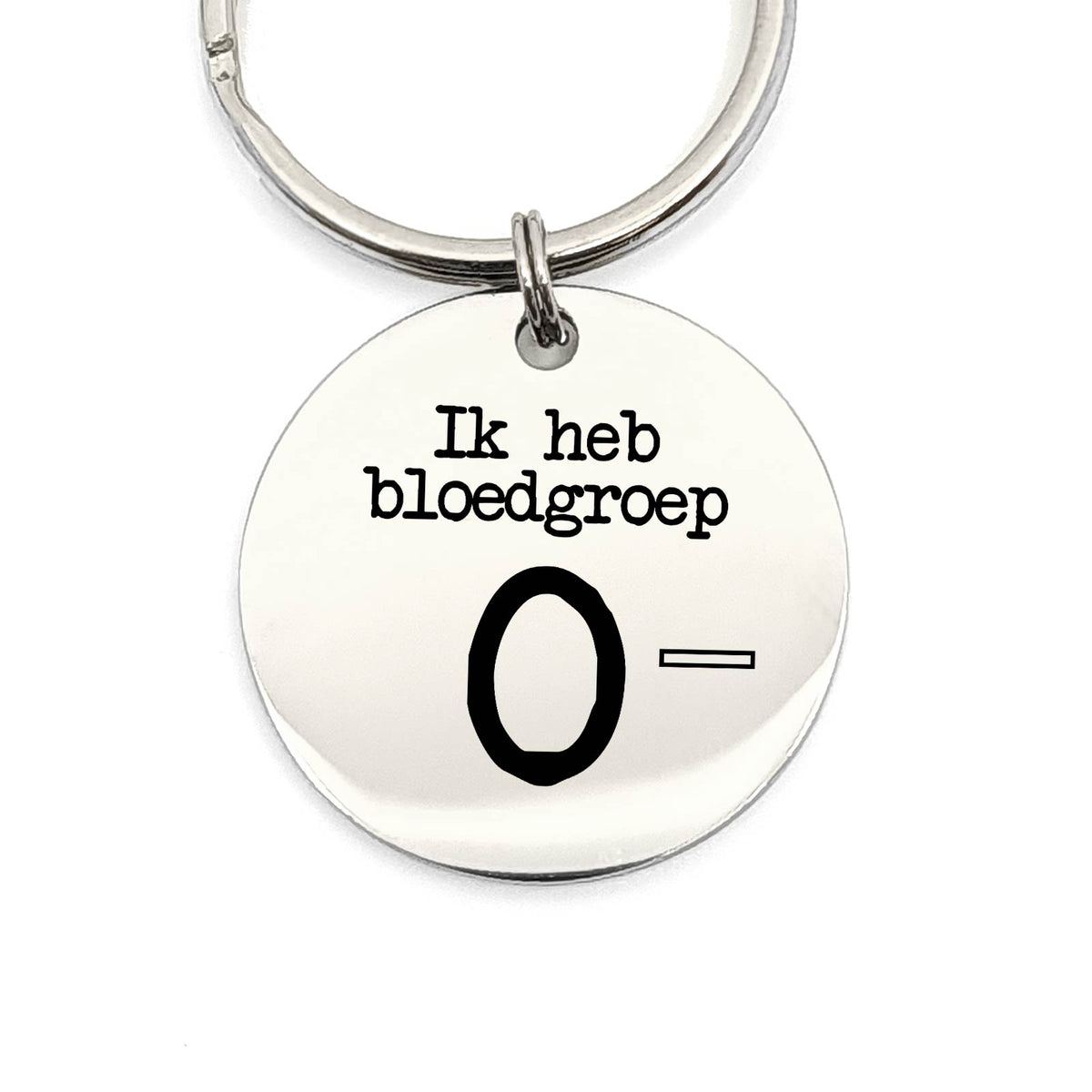Ik Heb Bloedgroep O- Sleutelhanger - Bella Mia