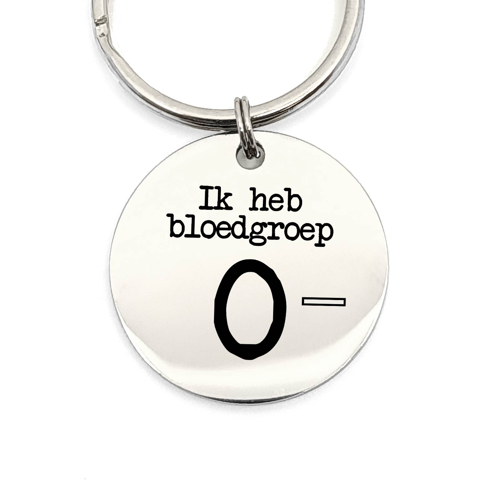 Ik Heb Bloedgroep O- Sleutelhanger - Bella Mia