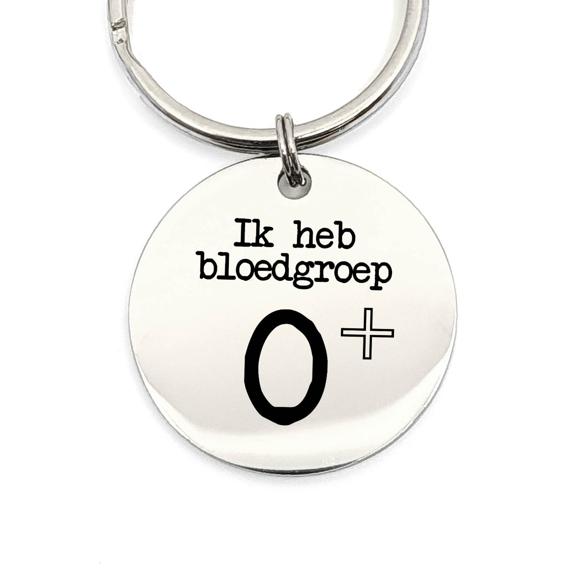 Ik Heb Bloedgroep O+ Sleutelhanger - Bella Mia
