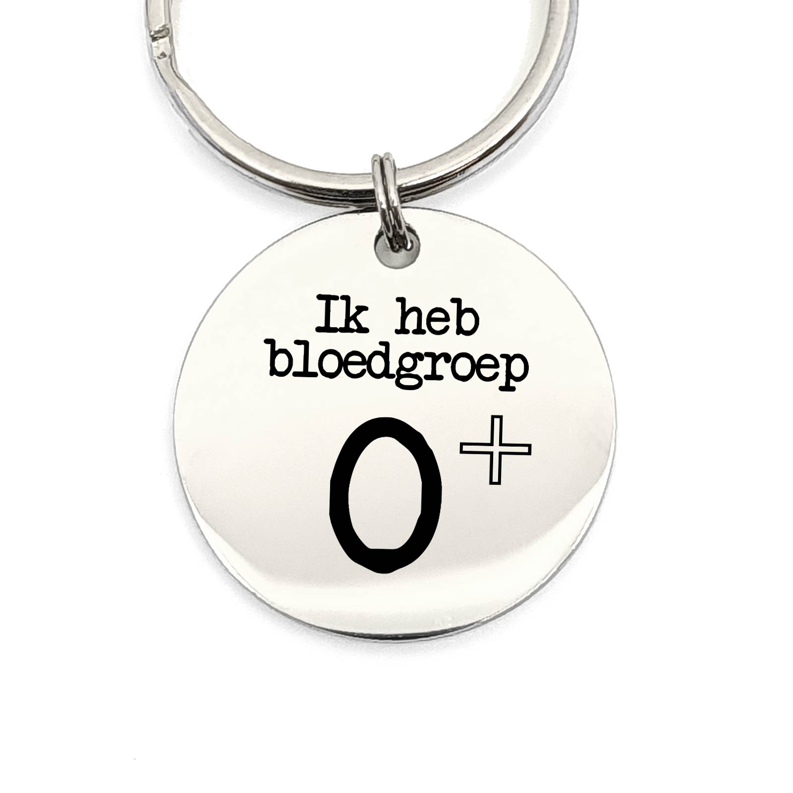 Ik Heb Bloedgroep O+ Sleutelhanger - Bella Mia