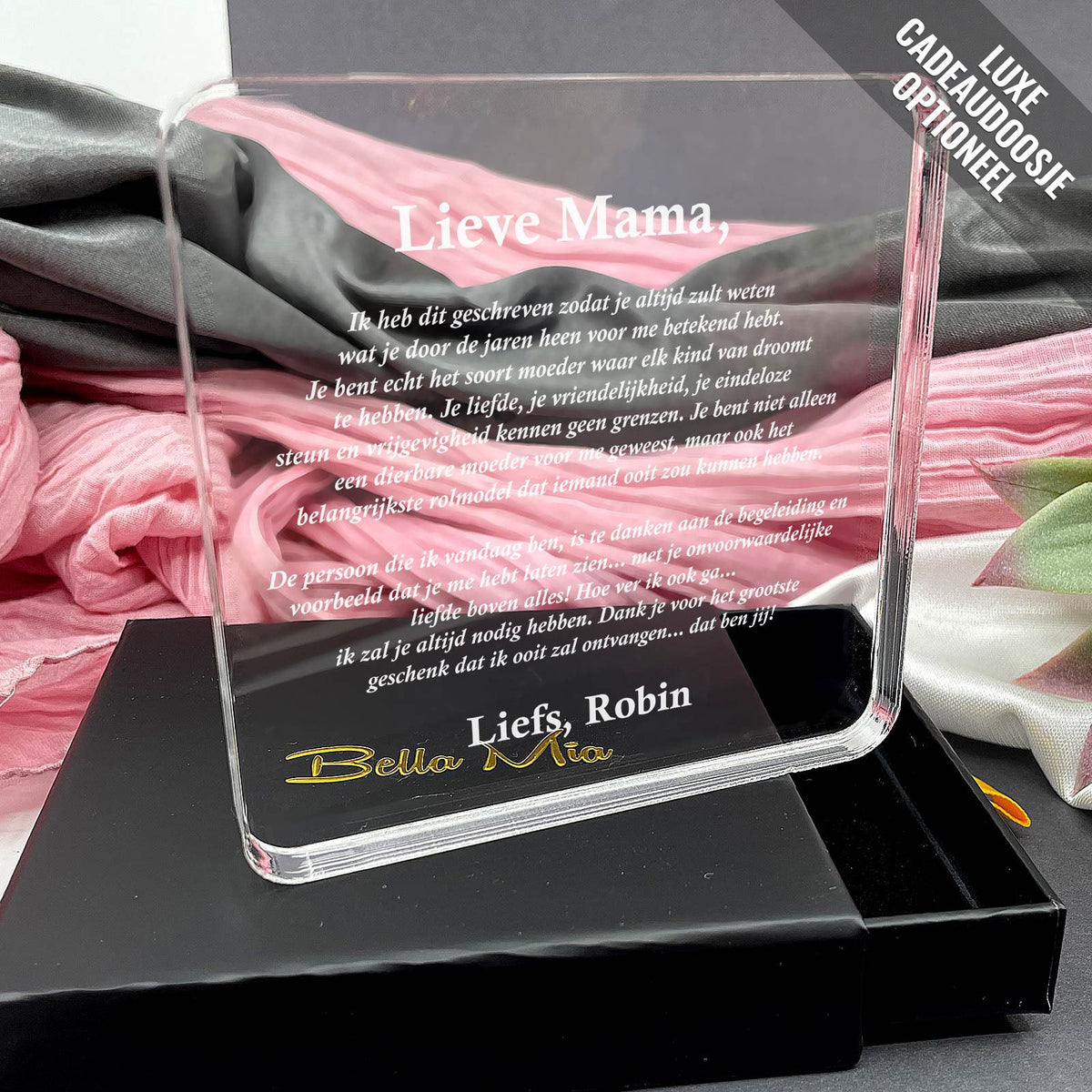 Ik heb dit Geschreven Zodat Je Altijd Zult Weten... - Bella Mia