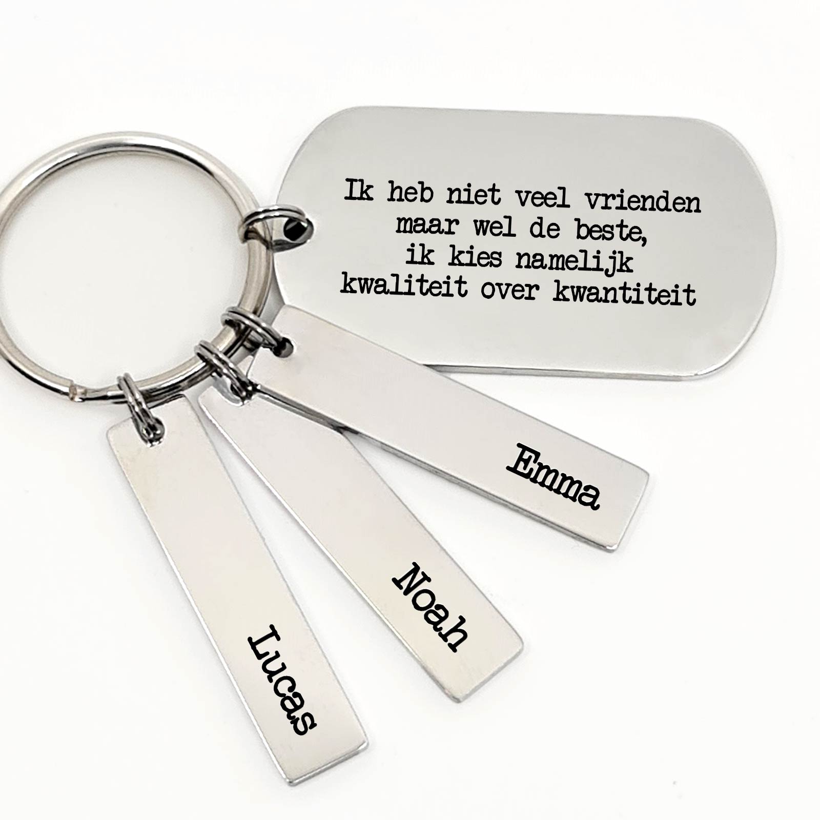 Ik Heb Niet Veel Vrienden Maar Wel De Beste Sleutelhanger - Bella Mia