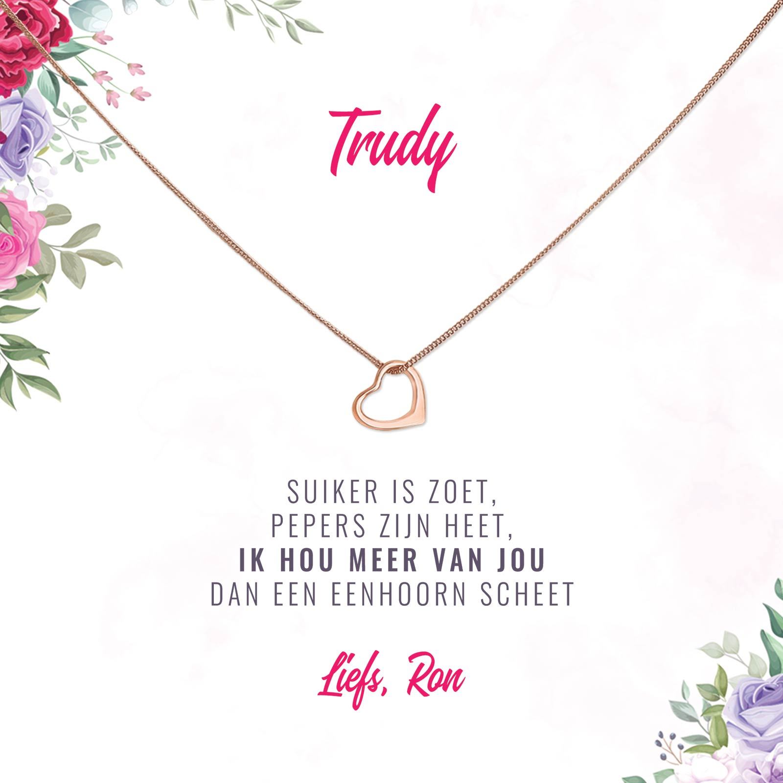 Ik Hou Meer Van Je Dan Een Eenhoorscheet Ketting - Bella Mia