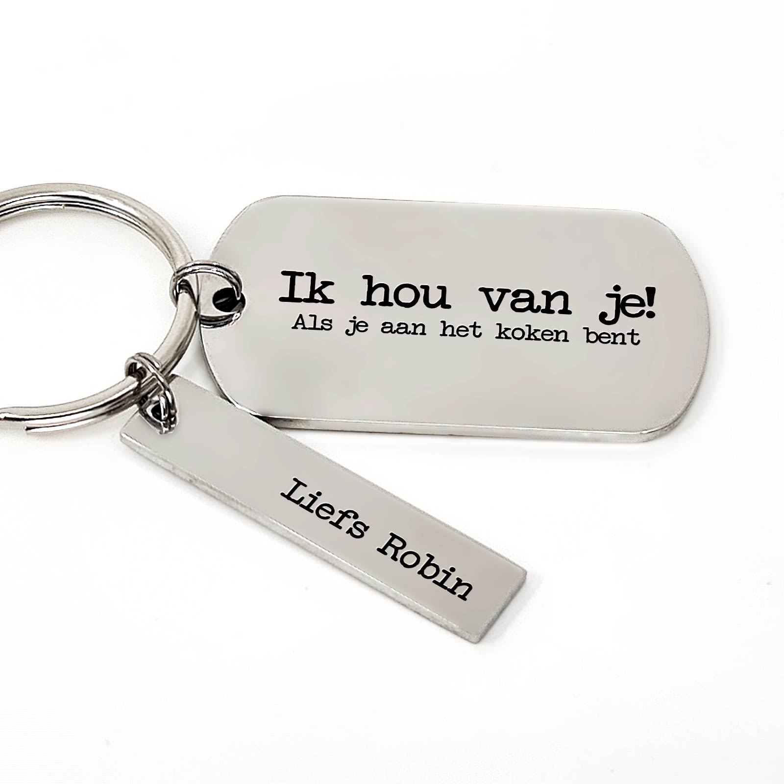 Ik Hou Van Je Als Je Aan Het Koken Bent Sleutelhanger - Bella Mia