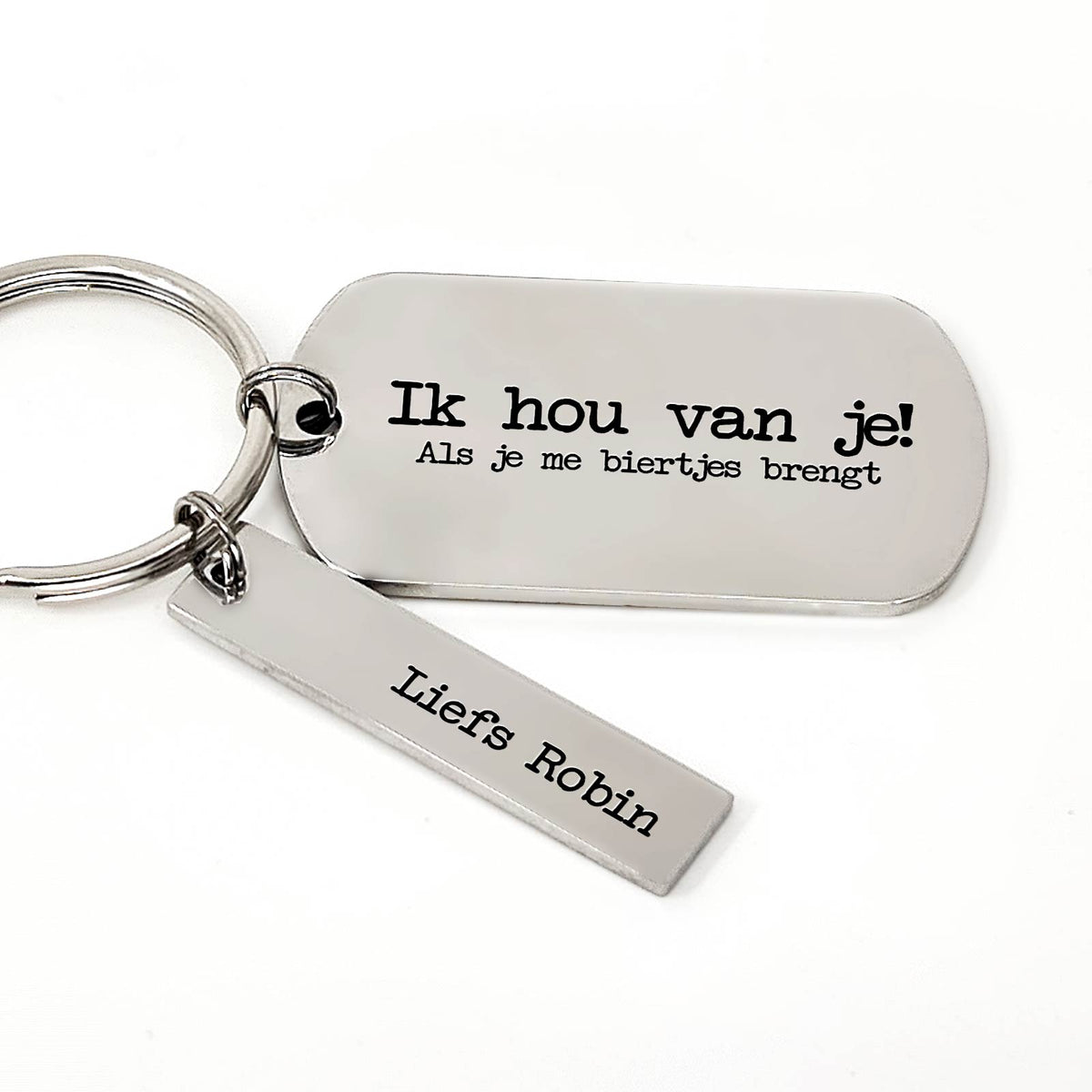 Ik Hou Van Je Als Je Me Biertjes Brengt Sleutelhanger - Bella Mia