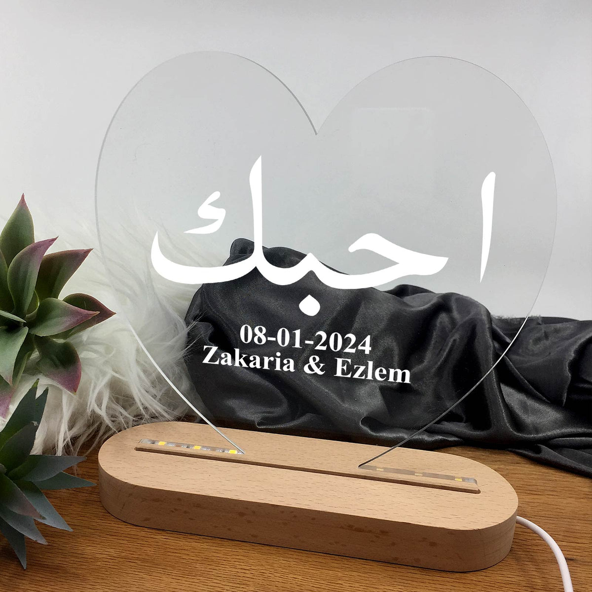 Ik hou van jou Arabisch Ledlamp - Bella Mia