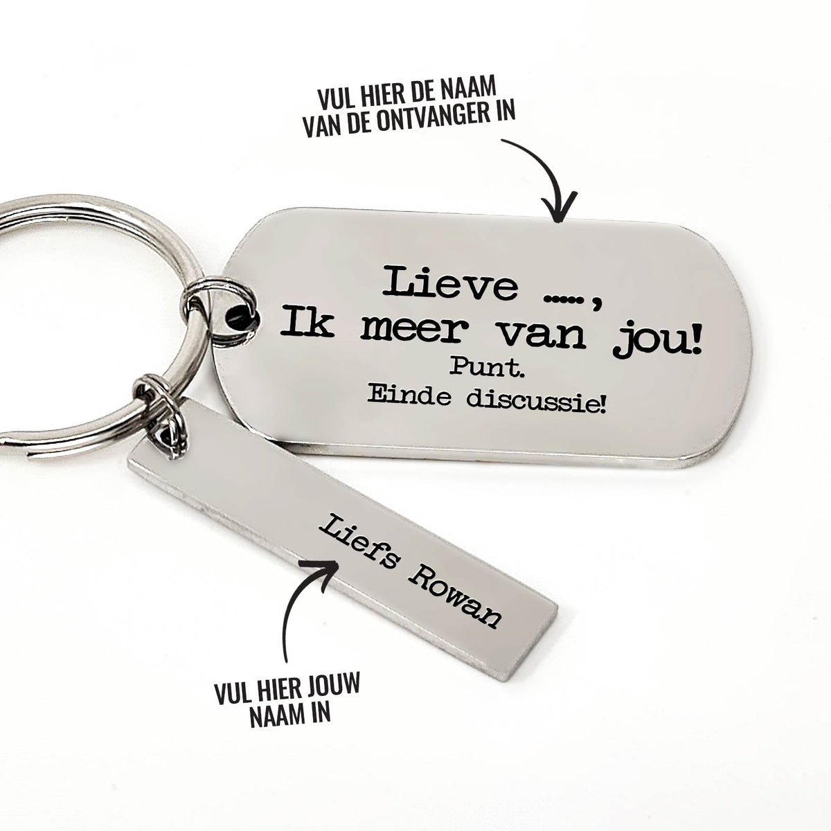 ... Ik Meer Van Jou Sleutelhanger - Bella Mia