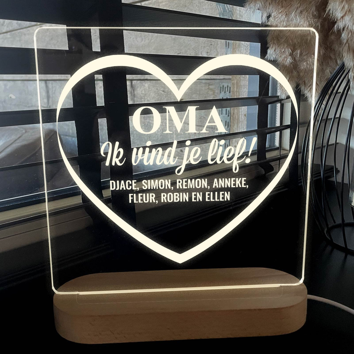 Ik vind je lief! - Ledlamp - Bella Mia