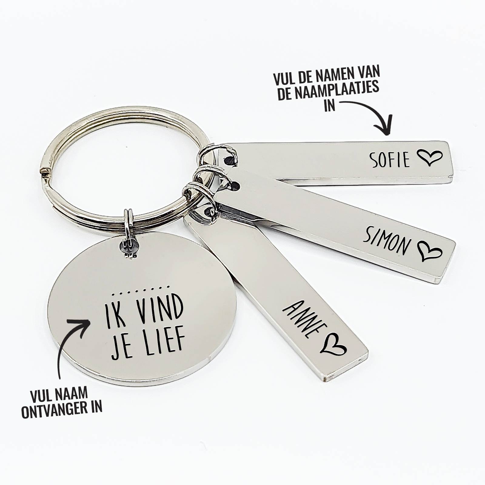 ... ik vind je lief! Sleutelhanger - Bella Mia