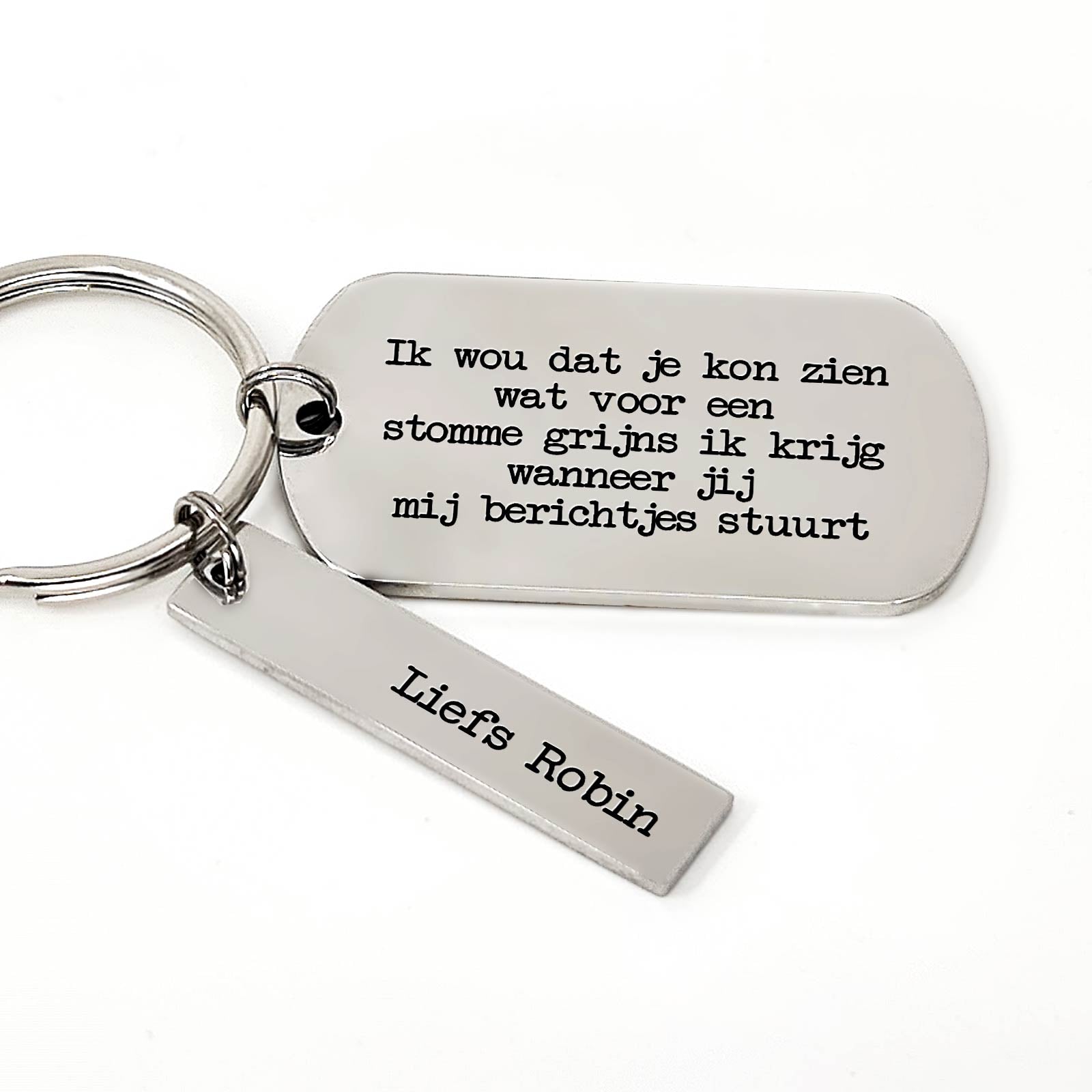 Ik Wou Dat Je Kon Zien - Sleutelhanger - Bella Mia